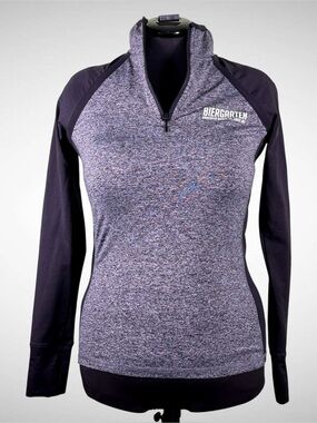 Women’s Camp David Anheuser Busch Biergarten Heather Gray Quarter Zip Jacket S
